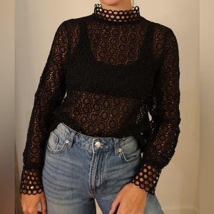 SHEER LONG SLEEVE SHIRT